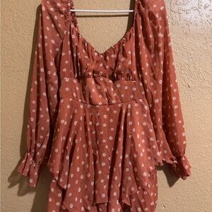 Floral Long Sleeve romper